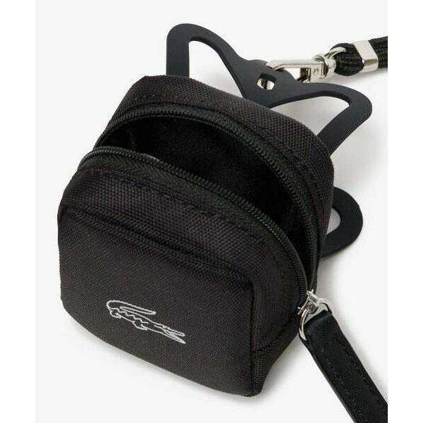 LACOSTE（ラコステ） ソリッドナイロン ポーチ付きスマホホルダー 