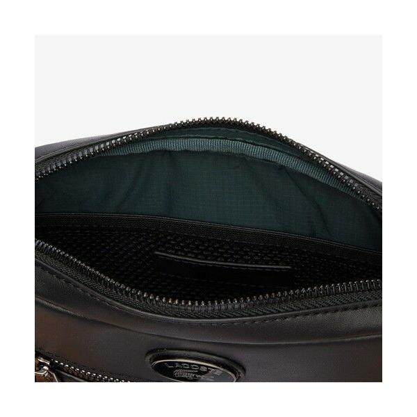 LACOSTE（ラコステ） モノグラム レザーモノグラムリポーターバッグ