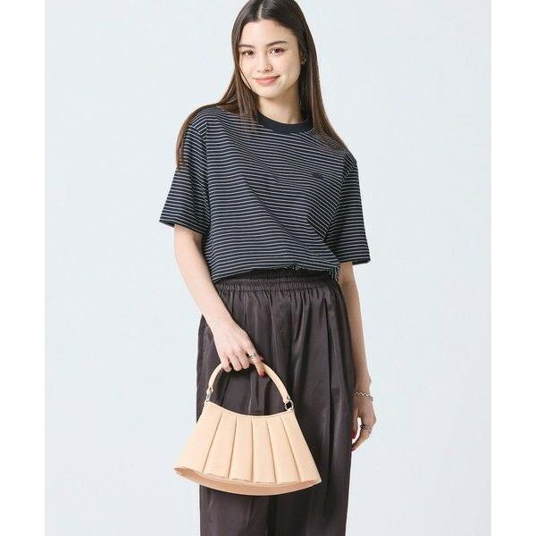 LACOSTE（ラコステ） LENGLEN レザープリーツハンドバッグ