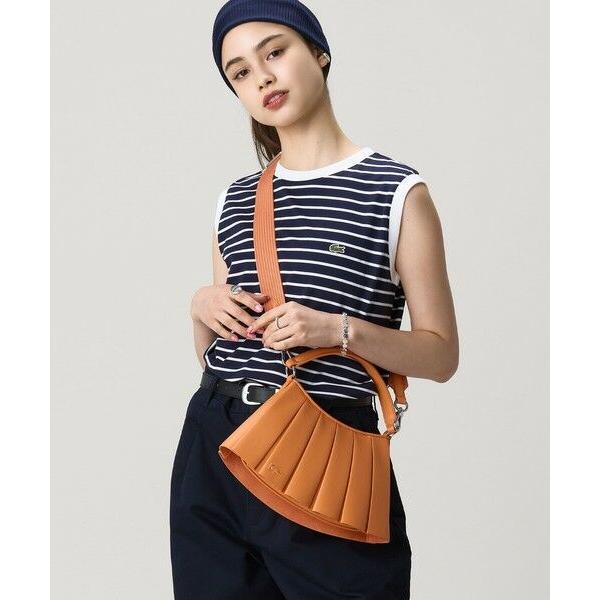 LACOSTE（ラコステ） LENGLEN ラムレザープリーツハンドバッグ 2WAY