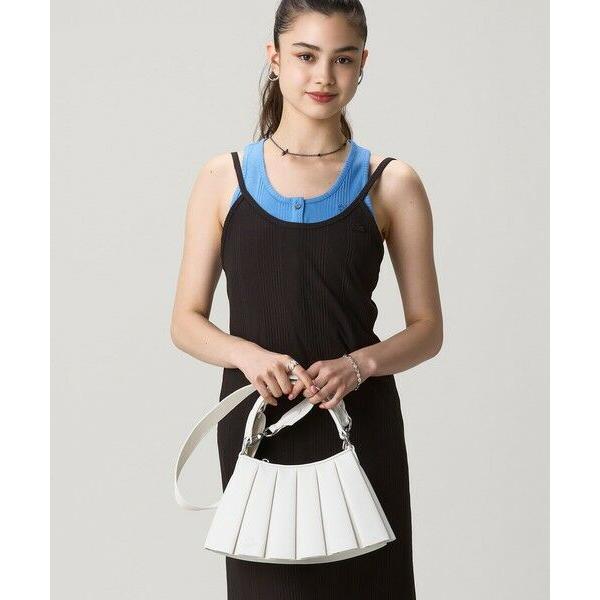 LACOSTE（ラコステ） LENGLEN ラムレザープリーツハンドバッグ 2WAY