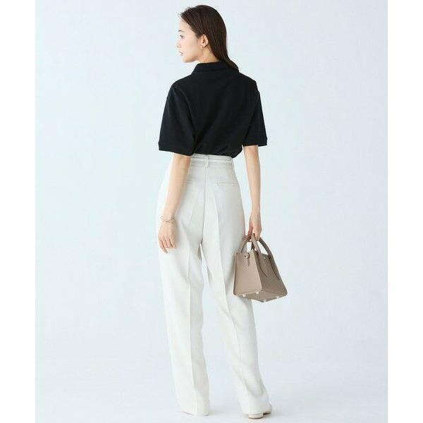 LACOSTE（ラコステ） ヘビーウェイト鹿の子 ワイド クロップド丈 半袖