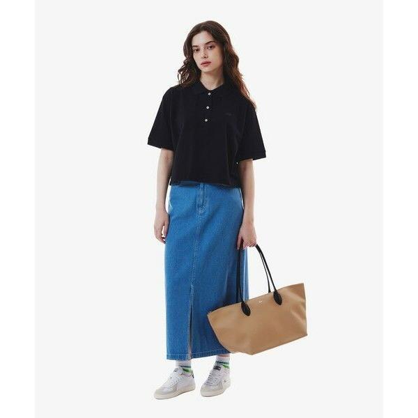 LACOSTE（ラコステ） ヘビーウェイト鹿の子 ワイド クロップド丈 半袖