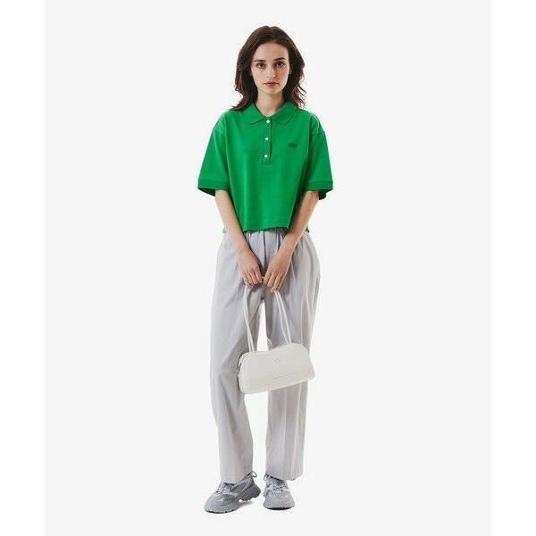 LACOSTE（ラコステ） ヘビーウェイト鹿の子 ワイド クロップド丈 半袖