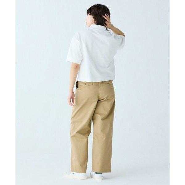 LACOSTE（ラコステ） ヘビーウェイト鹿の子 ワイド クロップド丈 半袖
