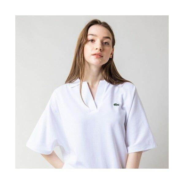 ラコステ　ポロシャツ　ドルマンスリーブスキッパーネックポロシャツ Amazon | [ラコステ] [公式] ドルマンスリーブスキッパーネック