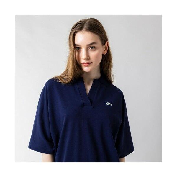LACOSTE（ラコステ） ドルマンスリーブスキッパーネックポロシャツ