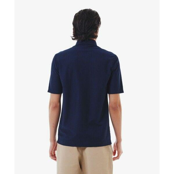 LACOSTE（ラコステ） 鹿の子地切り替え同色ストライプボタンダウン