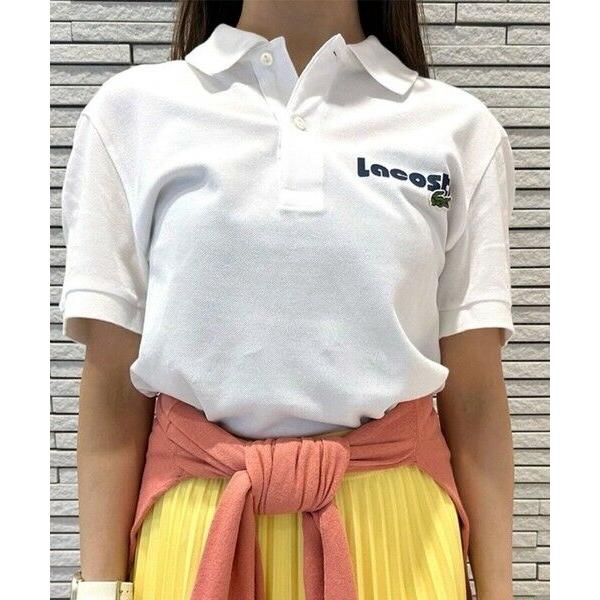 LACOSTE（ラコステ） ネームプリントウォッシュドポロシャツ 