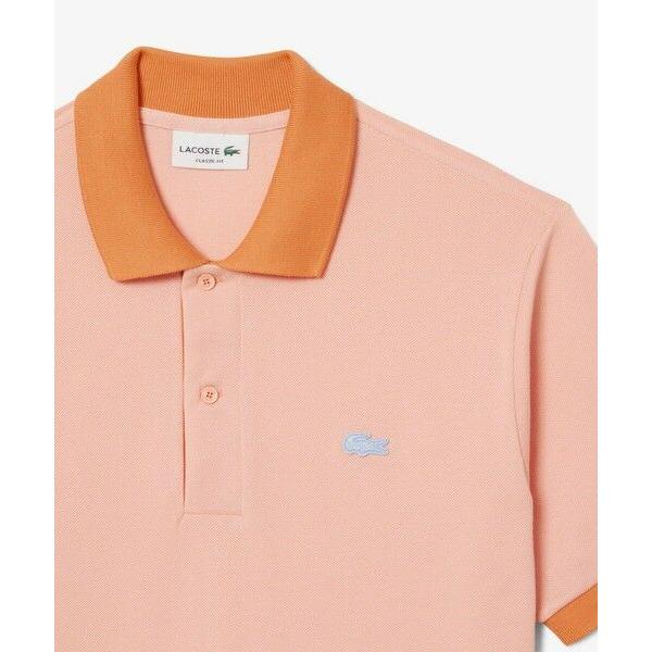 LACOSTE（ラコステ） 配色コントラストリブ 2トーンポロシャツ