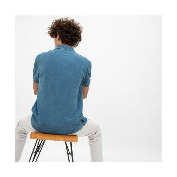 【新品タグ付】 LACOSTE ラコステ インディゴポロシャツ 2 M相当 LACOSTE / ラコステ インディゴ ポロシャツ : タカシマヤ