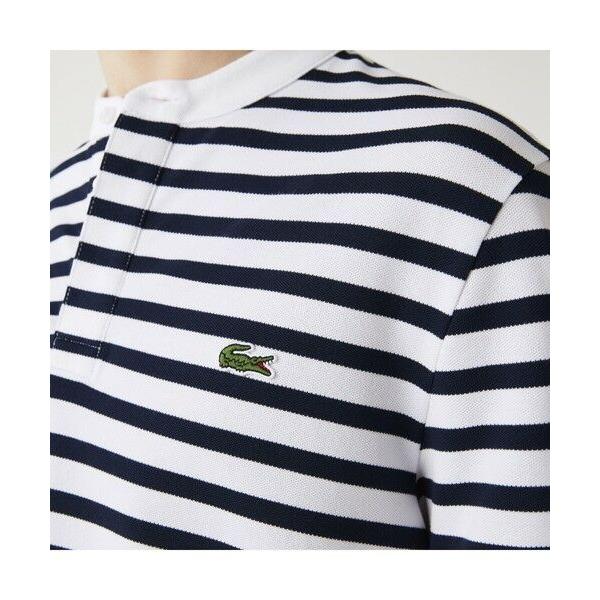 LACOSTE / ラコステ スタンドカラーボーダーポロシャツ｜selectsquare｜02