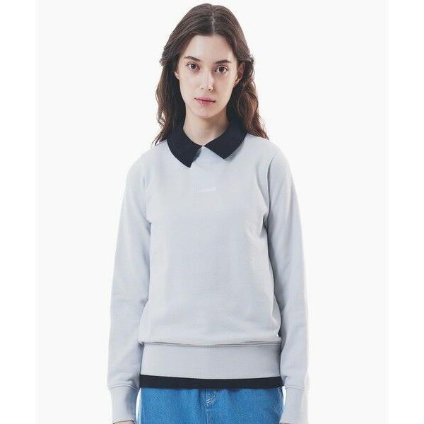 LACOSTE（ラコステ） ブランドネームロゴ刺繍 クルーネックスウェット