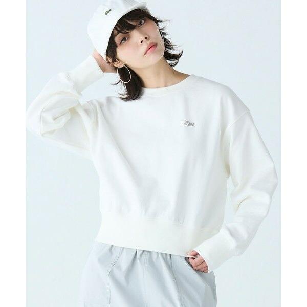 LACOSTE（ラコステ） クロップドクルーネックスウェット : タカシマヤ
