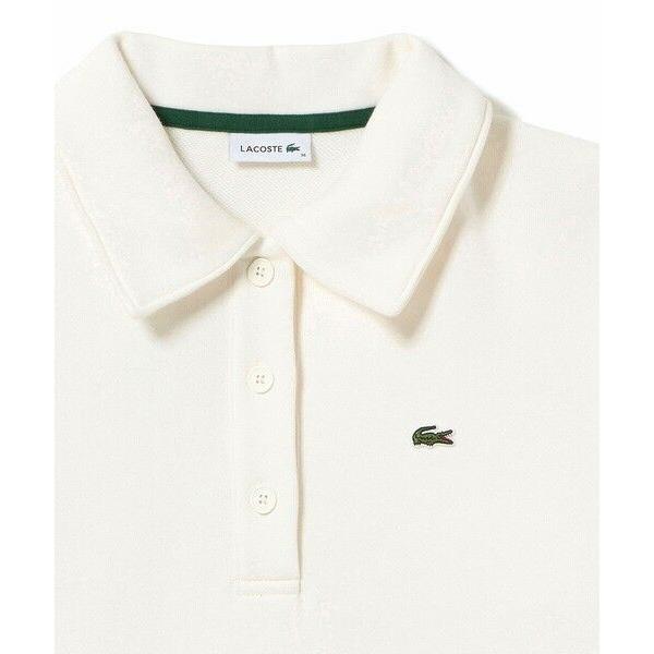 LACOSTE（ラコステ） クロップド丈 ポロニットスウェットシャツ