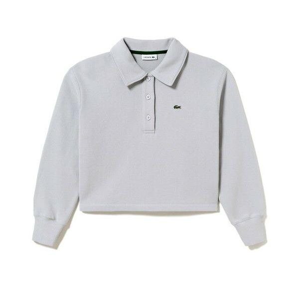 LACOSTE（ラコステ） クロップド丈 ポロニットスウェットシャツ