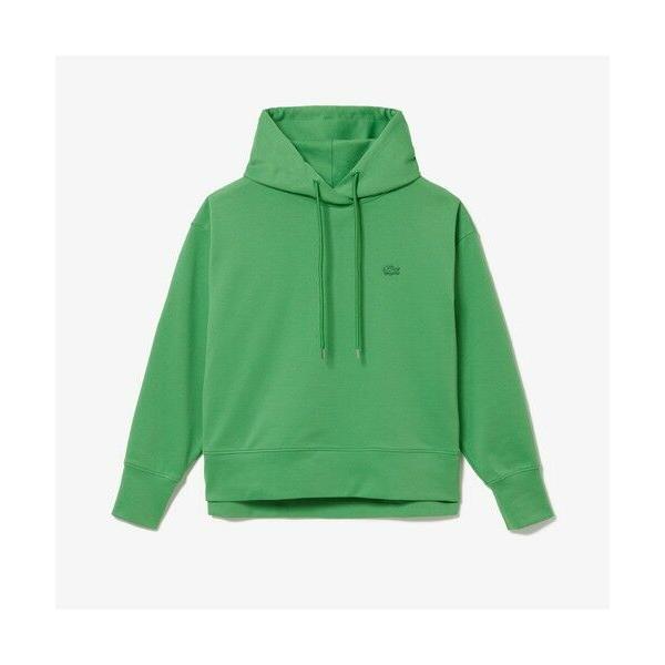 【美品】ラコステ　パーカークールマックスミラノリブパーカー LACOSTE パーカー クールマックスミラノリブパーカ レディース