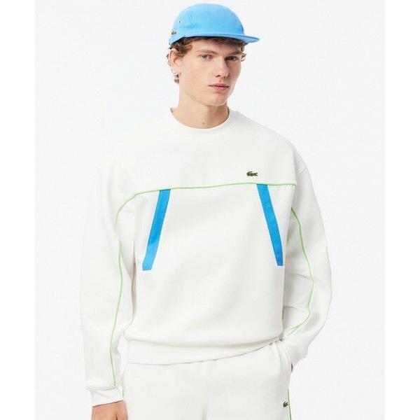 LACOSTE（ラコステ） 切り替えダブルフェイススウェットクルーネック 