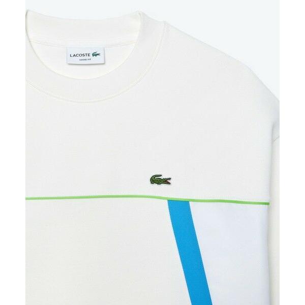 LACOSTE（ラコステ） 切り替えダブルフェイススウェットクルーネック 
