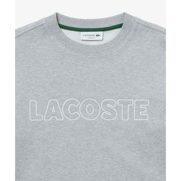LACOSTE（ラコステ） アウトラインネームステッチクルーネック