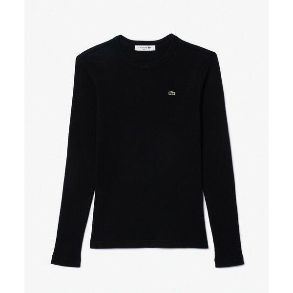 LACOSTE（ラコステ） ワンポイントリブニットスリムセーター