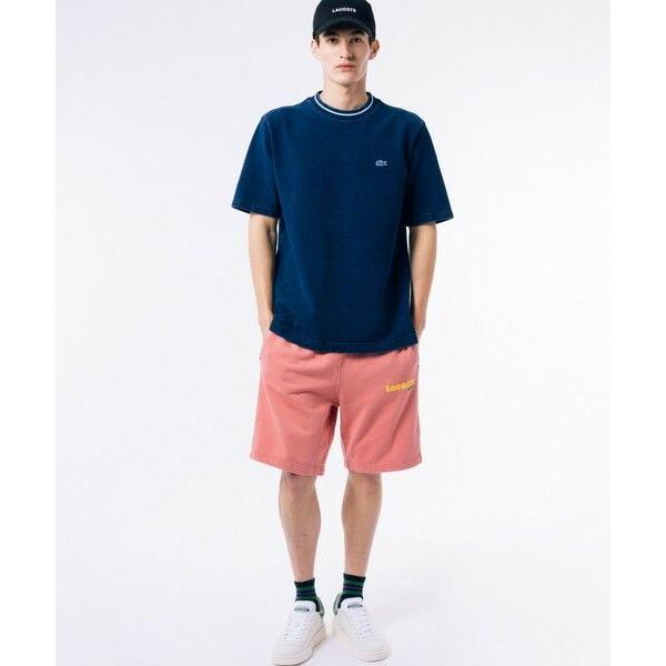 LACOSTE / ラコステ 配色リブニットインディゴ鹿の子 半袖Tシャツ｜selectsquare｜18