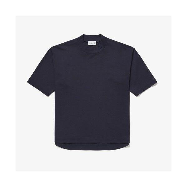 LACOSTE / ラコステ 5分袖モックネックサマーニットTシャツ