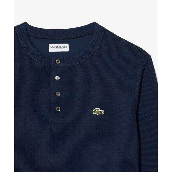 LACOSTE（ラコステ） ヘンリーネックワッフルTシャツ : タカシマヤ