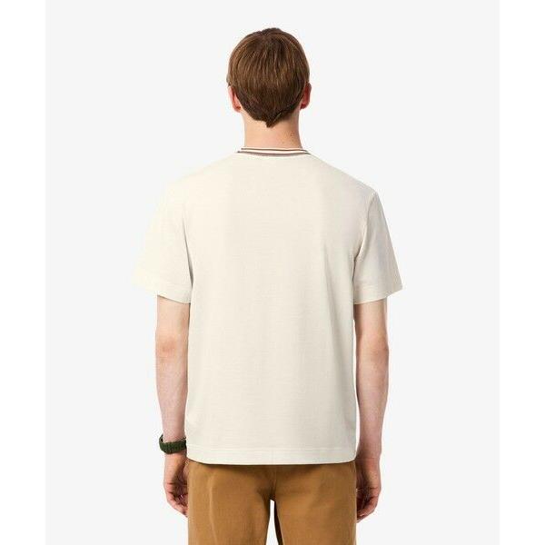 LACOSTE（ラコステ） ボーダーリブネックフレンチメイドTシャツ