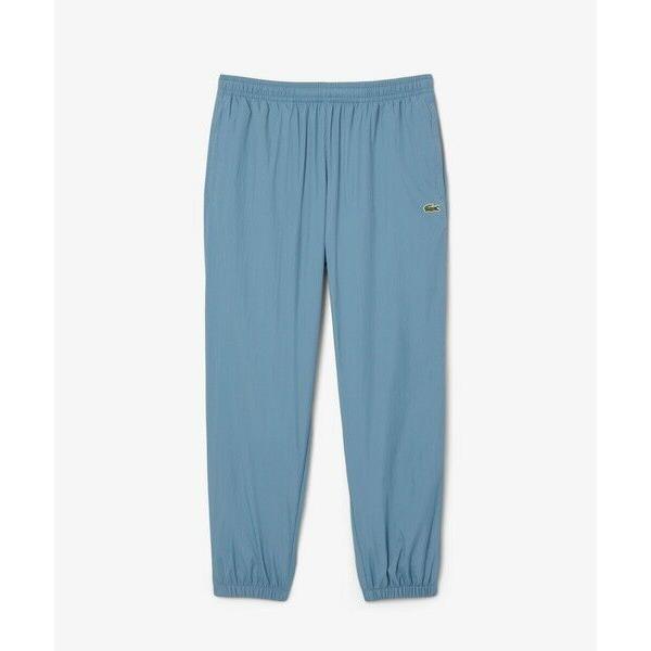 【ブラック】ワッシャー加工 ナイロン 軽量撥水トラックパンツ LACOSTE｜ワッシャー加工 ナイロン 軽量撥水トラックパンツ | Rakuten