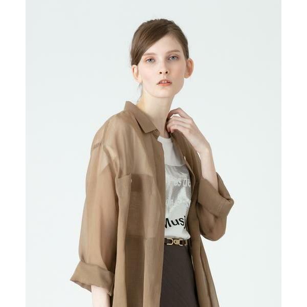 allureville / アルアバイル シアーシャツワンピース 