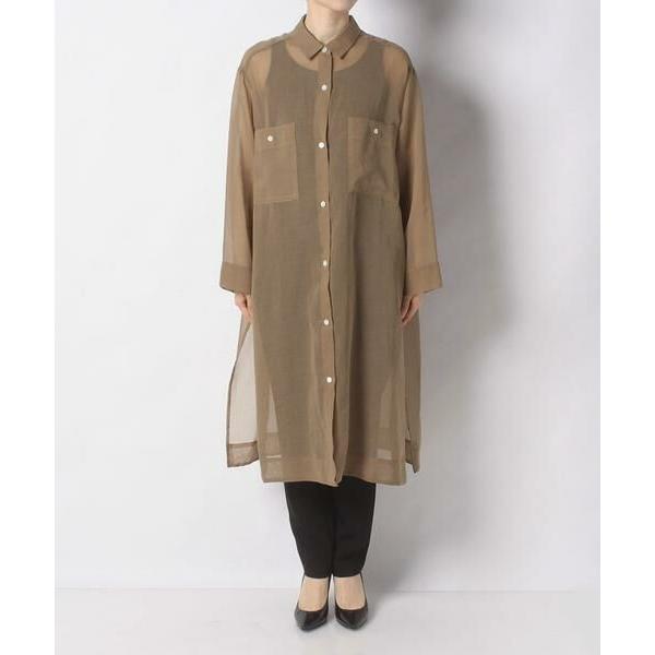 allureville / アルアバイル シアーシャツワンピース 