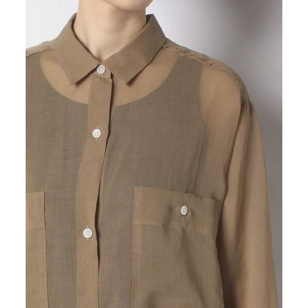 allureville / アルアバイル シアーシャツワンピース 