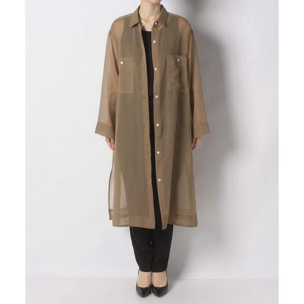 allureville / アルアバイル シアーシャツワンピース 