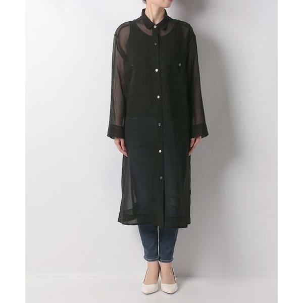 allureville / アルアバイル シアーシャツワンピース 