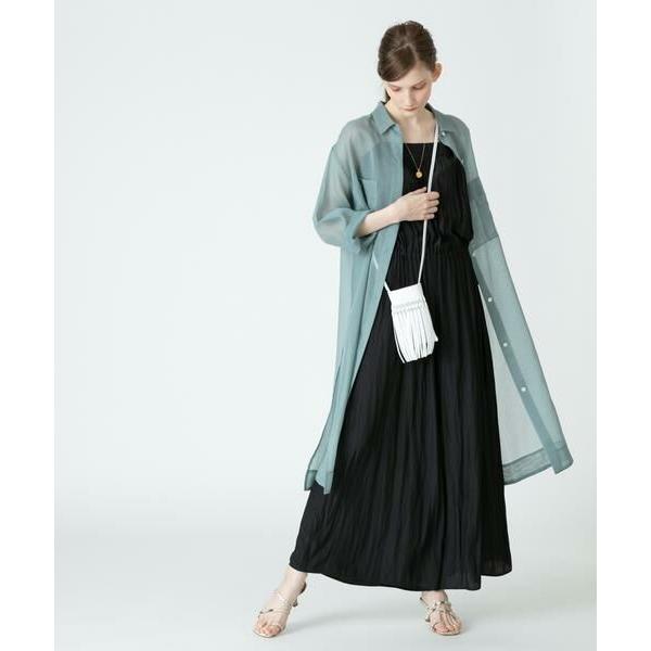 allureville / アルアバイル シアーシャツワンピース 