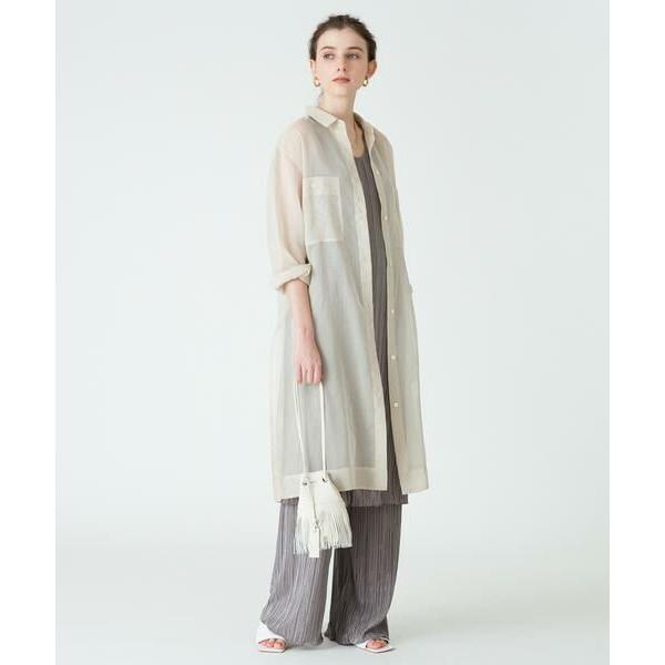 allureville / アルアバイル シアーシャツワンピース 