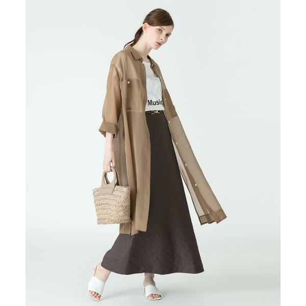 allureville / アルアバイル シアーシャツワンピース 