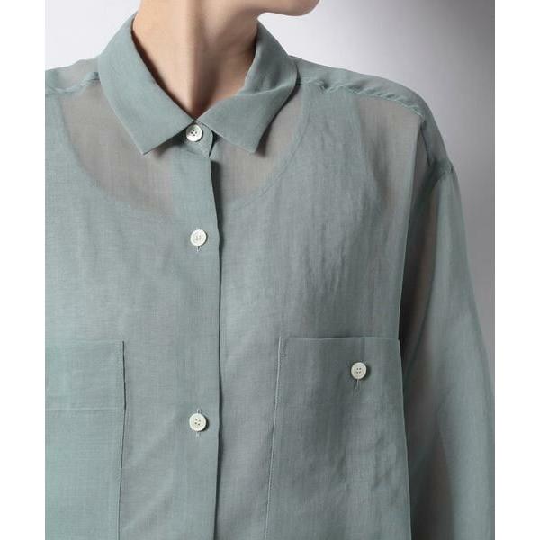 allureville / アルアバイル シアーシャツワンピース 