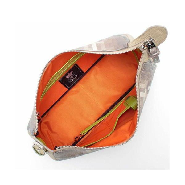 Accesoires De Mademoiselle / アクセソワ・ドゥ・マドモワゼル スネーク型押し/ソフトワンショルダー　SAND/SHIRACHA | A.D.M.J | 01