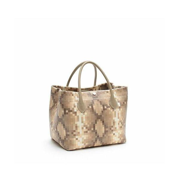 Accesoires De Mademoiselle / アクセソワ・ドゥ・マドモワゼル スネーク型押し/トート25 cm(ショルダーストラップ付)　LATE/AKU | A.D.M.J | 03