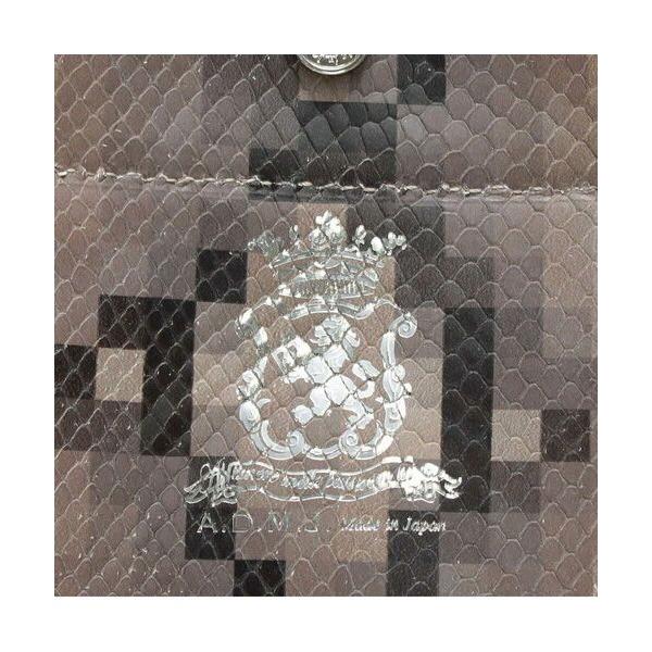 Accesoires De Mademoiselle / アクセソワ・ドゥ・マドモワゼル スネーク型押し/トート25 cm(ショルダーストラップ付)　SAND/SHIRACHA | A.D.M.J | 04