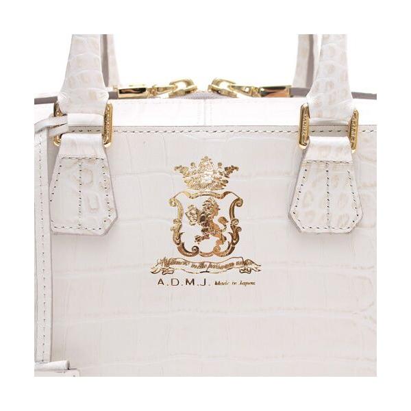 Accesoires De Mademoiselle / アクセソワ・ドゥ・マドモワゼル 【日本製 MADE IN JAPAN】クロコ型押し/ザ・ビーボストン25cm(Dカン+) | A.D.M.J | 10