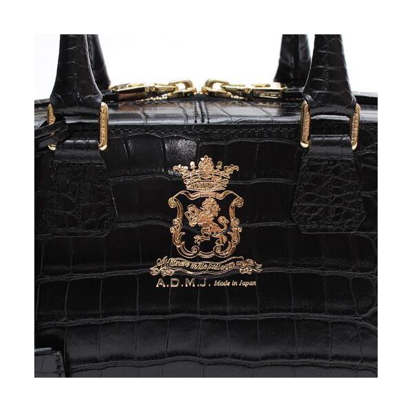 Accesoires De Mademoiselle / アクセソワ・ドゥ・マドモワゼル 【日本製 MADE IN JAPAN】クロコ型押し/ザ・ビーボストン25cm(Dカン+) | A.D.M.J | 04