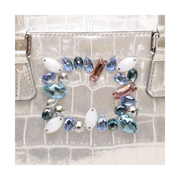 Accesoires De Mademoiselle / アクセソワ・ドゥ・マドモワゼル ヴィッテリグリシャムウェンディ/クリスタルソーイングボストン28cm　PLATINUM | A.D.M.J | 04