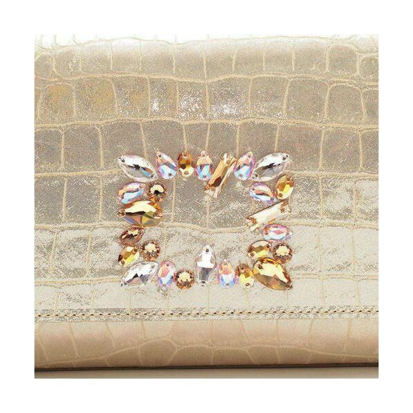 Accesoires De Mademoiselle / アクセソワ・ドゥ・マドモワゼル ヴィッテリグリシャムウェンディ/クリスタルソーイングクラッチショルダー　GOLD | A.D.M.J | 04
