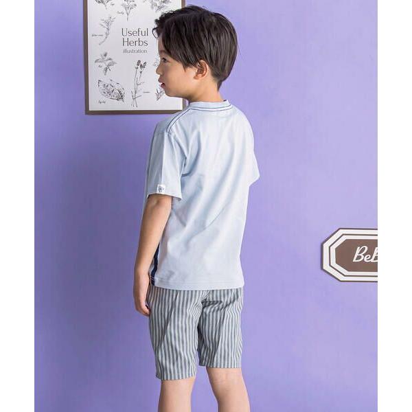 BeBe Petits Pois Vert / ベベ プチ ポワ ヴェール 天竺スポーティロゴTシャツ(95~150cm)｜selectsquare｜13