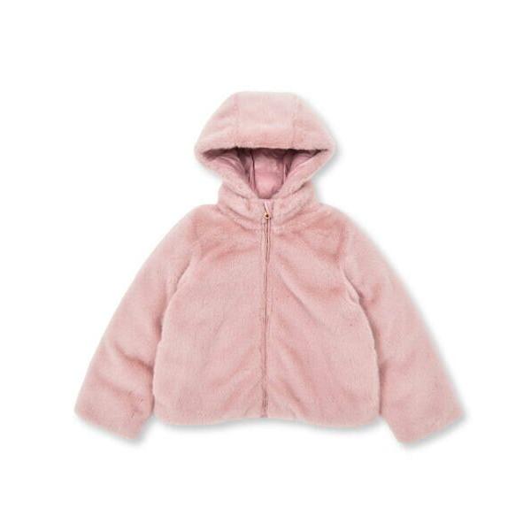 ★新品★タルティーヌエショコラ＊ファー付き＊ウールコート＊140cm 新品！タルティーヌエショコラ☆ファー付きウールコート 130