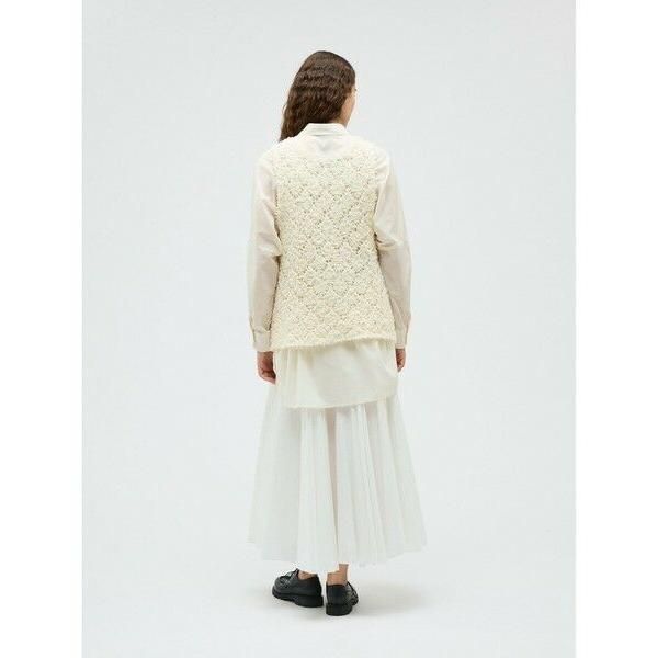 mizuiro ind パターンベストアイボリー美品 mizuiroind（ミズイロインド） パターンベスト : タカシマヤ