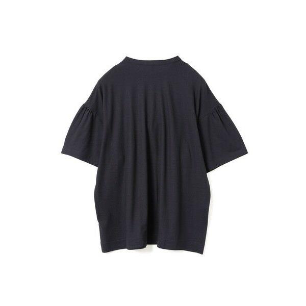 mizuiroind（ミズイロインド） ギャザースリーブワイドTシャツ 
